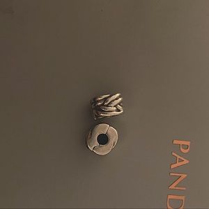 Pandora Braided Clips x2